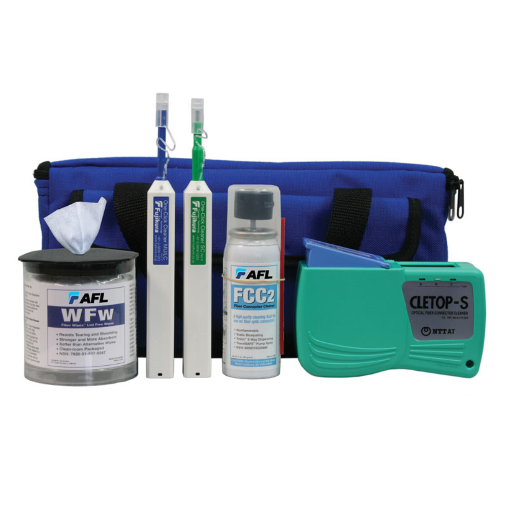 AFL Fujikura Basic Fiber Cleaning Kit with Case from GME Supply